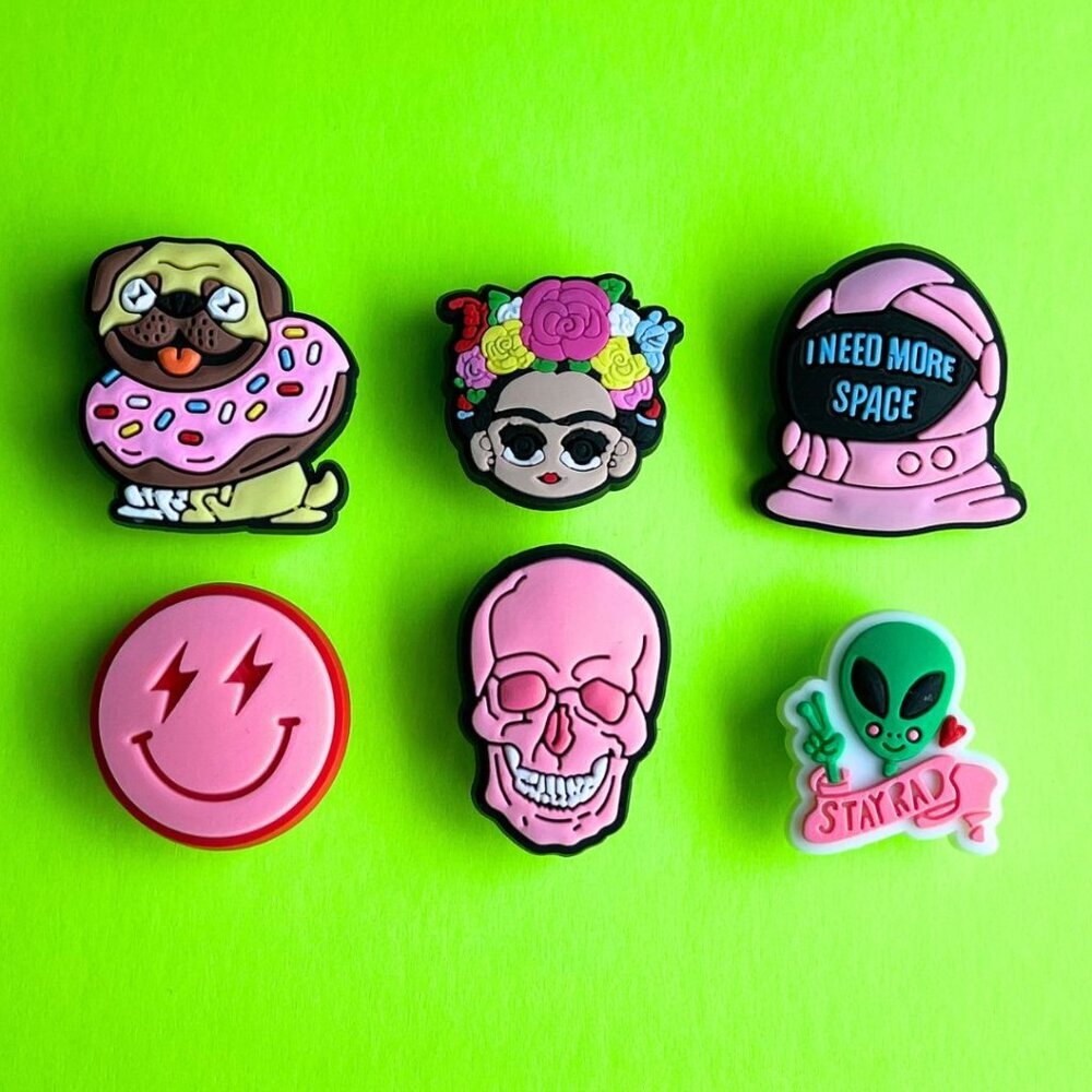 Lit Meme Funny Crocs Shoe Charms Set of 6 - jibbitz Charms